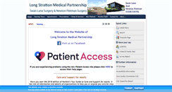 Desktop Screenshot of longstrattonsurgery.nhs.uk